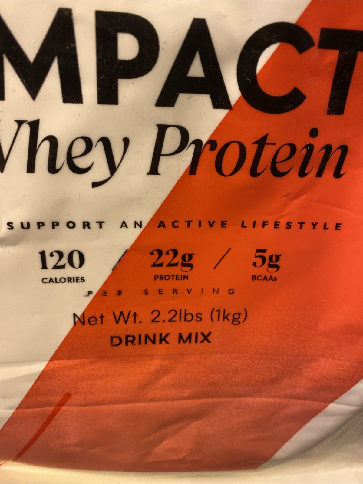 MyProtein Impact Whey Protein 2.2 Lbs Vanilla Ice Cream Drink Mix Best By 11/26