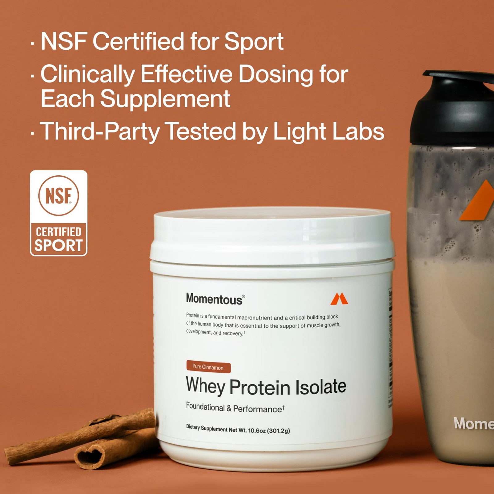 Momentous Essential Grass-Fed Whey Protein Powder – 20 g Whey Isolate Protein…