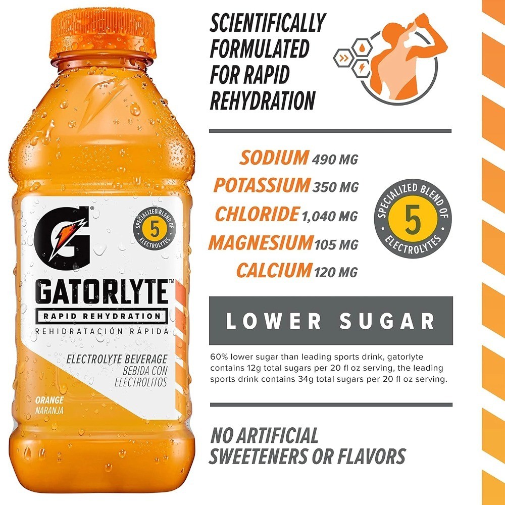 Rapid Rehydration Electrolyte Beverage Variety Pack 3 Flavors 12 Bottles 20 fl