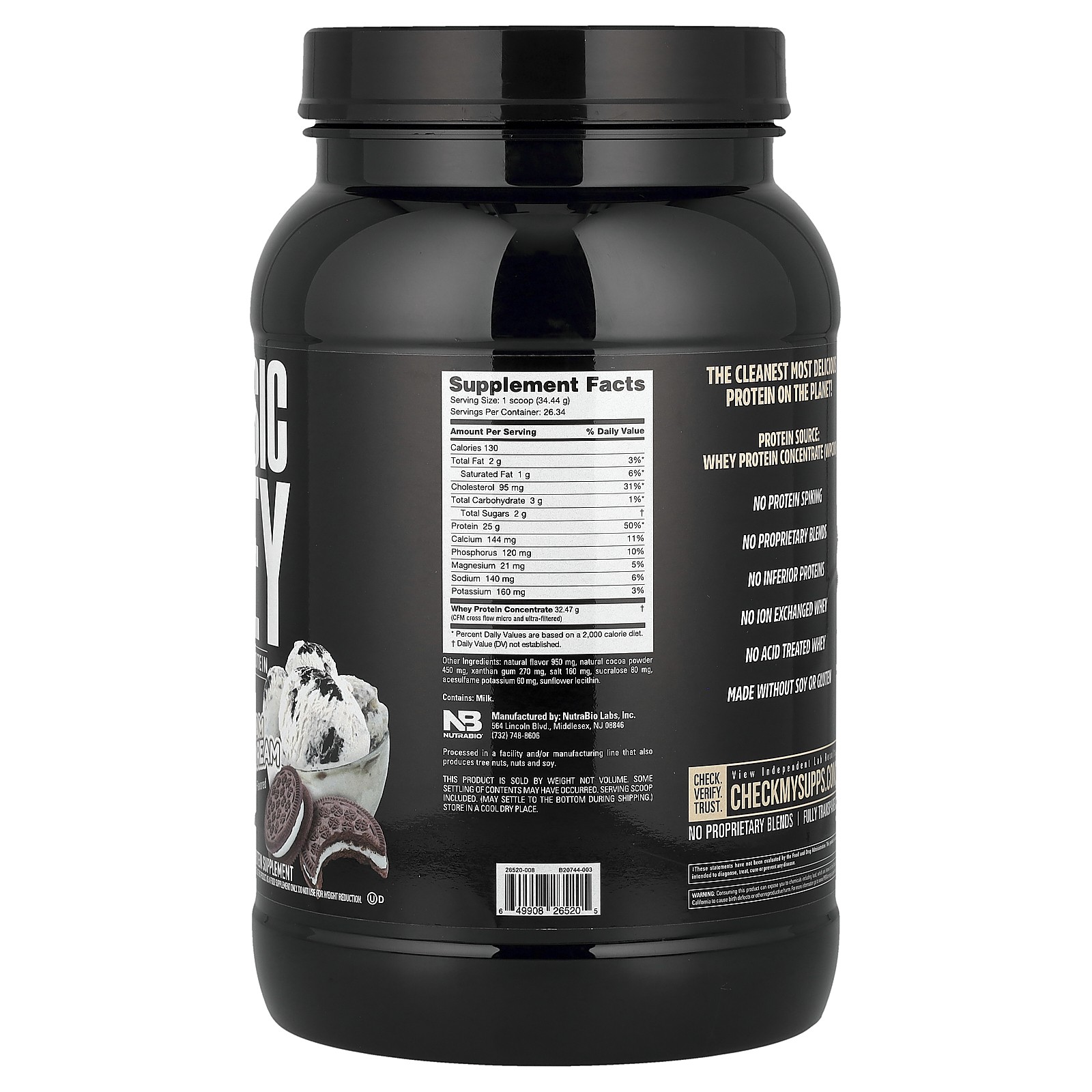 Classic Whey Protein, Ice Cream Cookie Dream, 2 lbs (907 g)