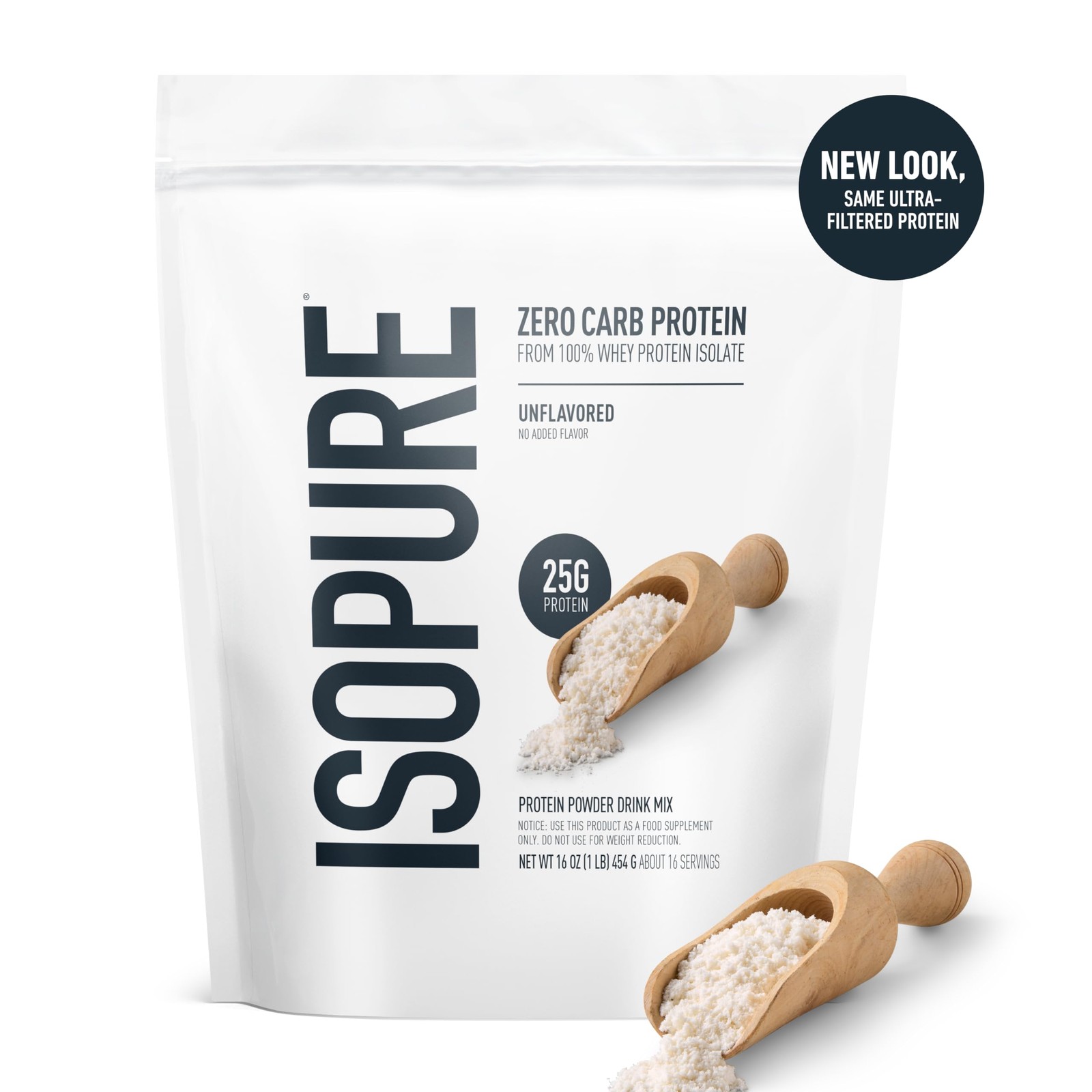 Isopure Zero Carb 100 Pure Whey Isolate Protein Powder, Lactose Free, Gluten …