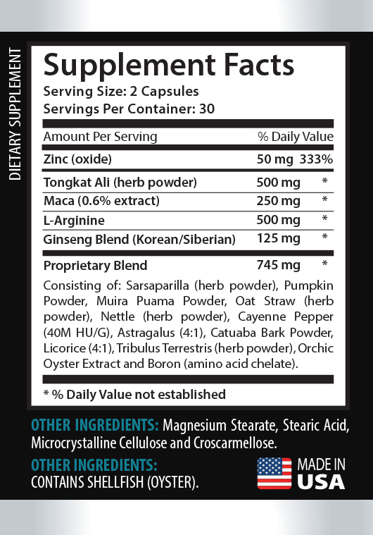 Asian Panax Extract – Make My PEpPEr Big – Male Sexual Energy – 180 Tablets