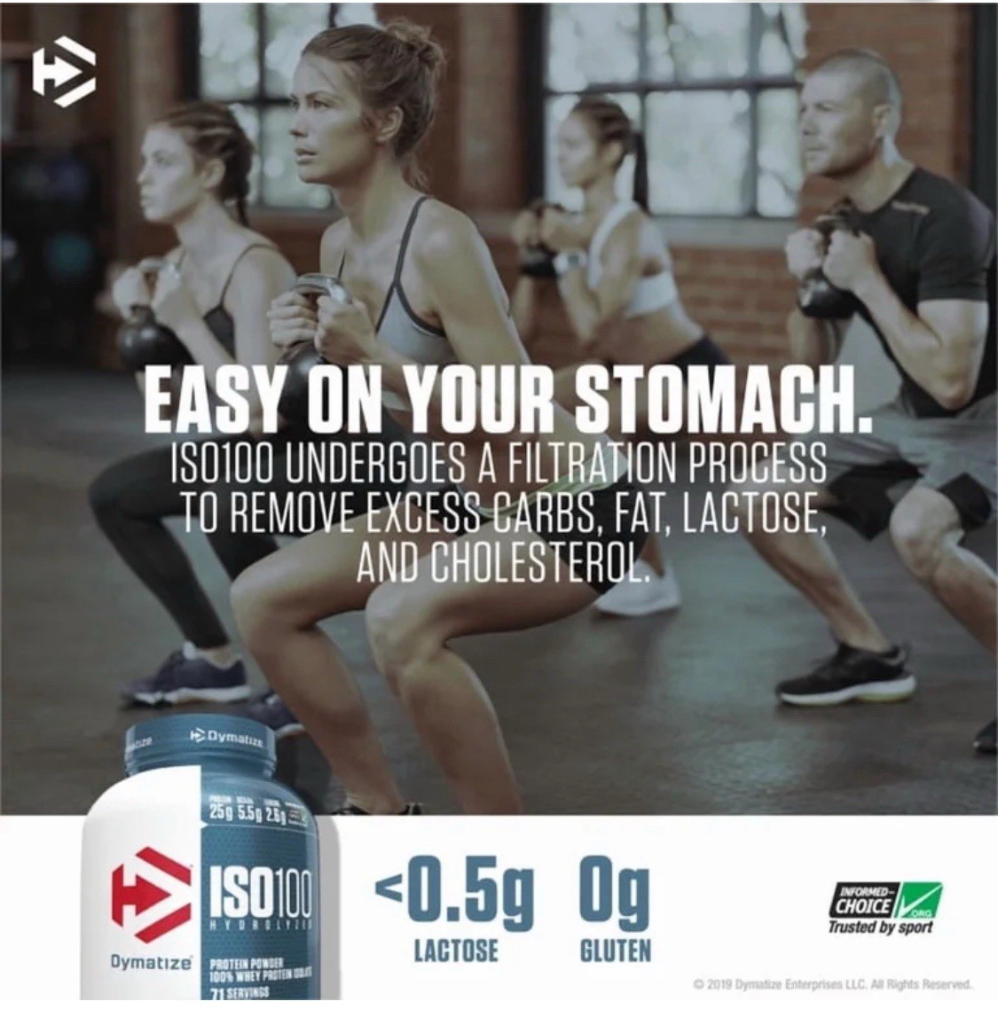 Dymatize ISO100 Hydrolyzed Whey Isolate Powder Vanilla 21.2 oz