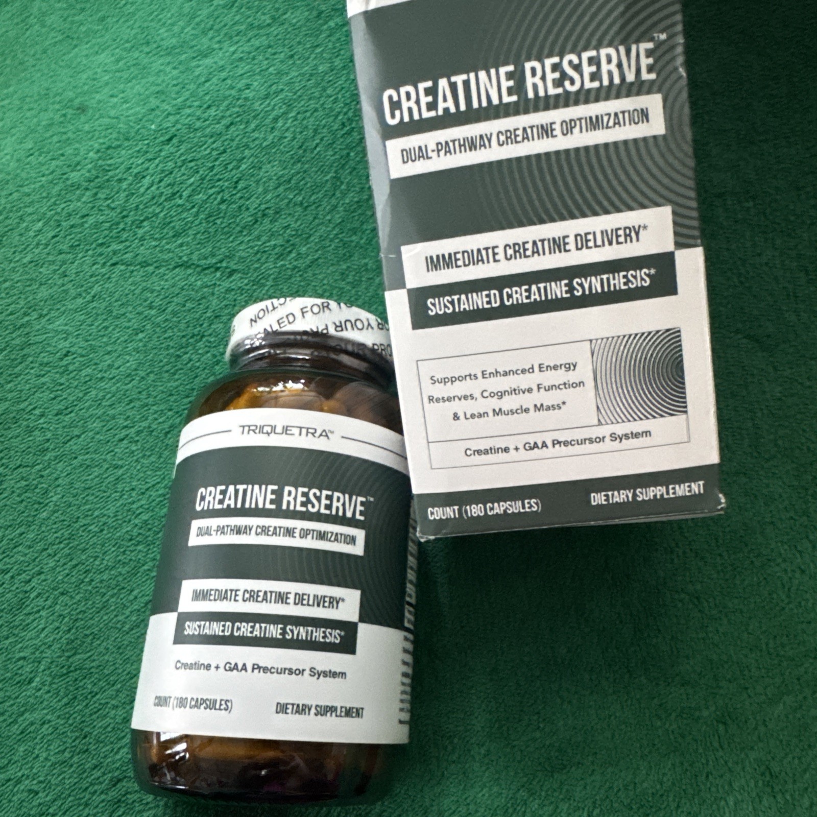 Creatine Reserve – Creatine Monohydrate +GAA with B Vitamins & Taurine 180 Caps