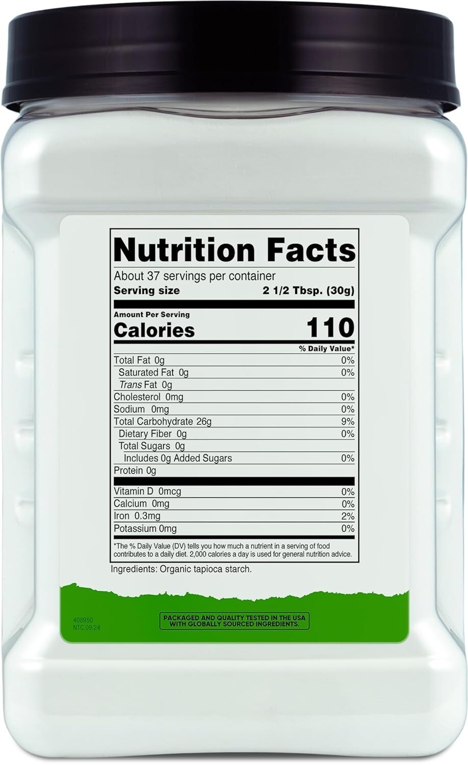 Nutricost Organic Tapioca Starch (AMIDO) Gluten and GMO-Free – 2.5 LB Fantastic!