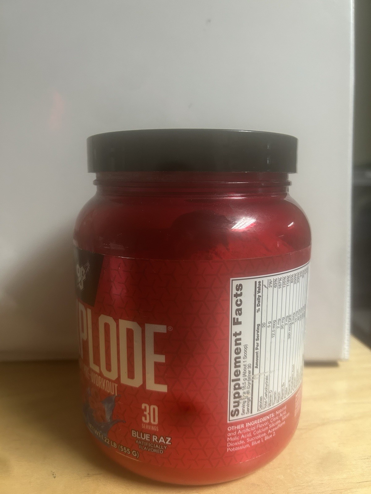 BSN No-Xplode Advanced Strength Supplement – Blue Raspberry (30 Servings)