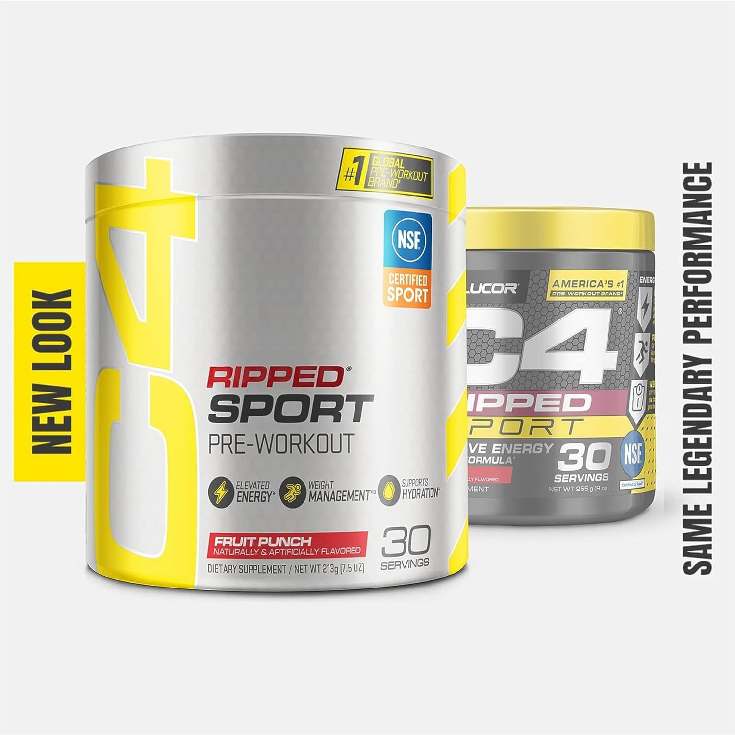 Ripped Sport Pre Workout Powder Fruit Punch – NSF Certified for Sport + Zero Sug