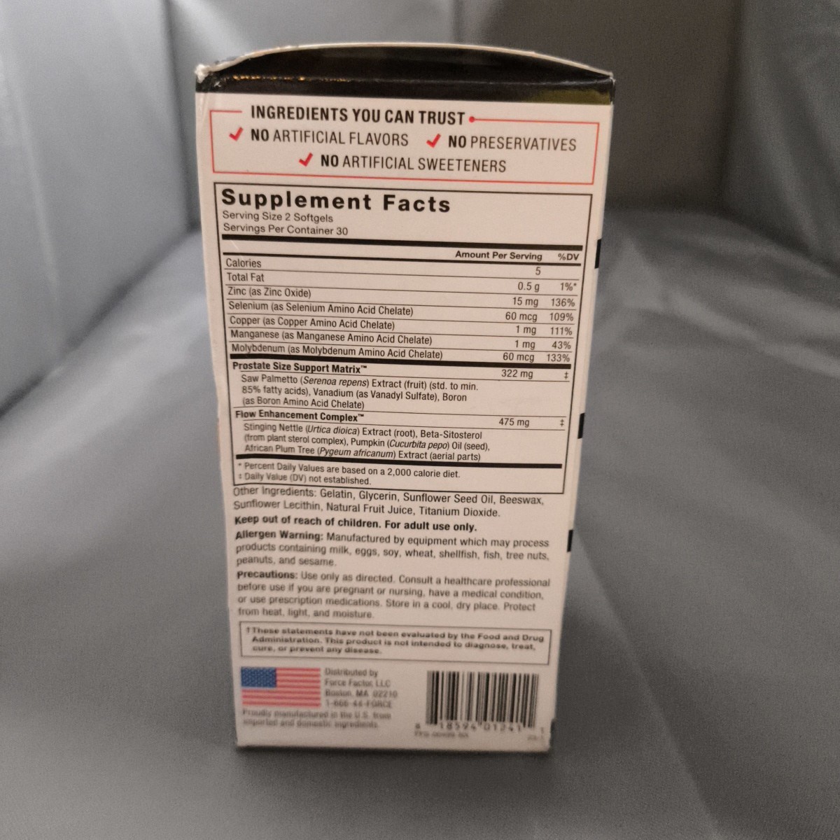 Prostate, Natural Prostate Health Solution, 60 Softgels Easy Swallow Exp 12/26