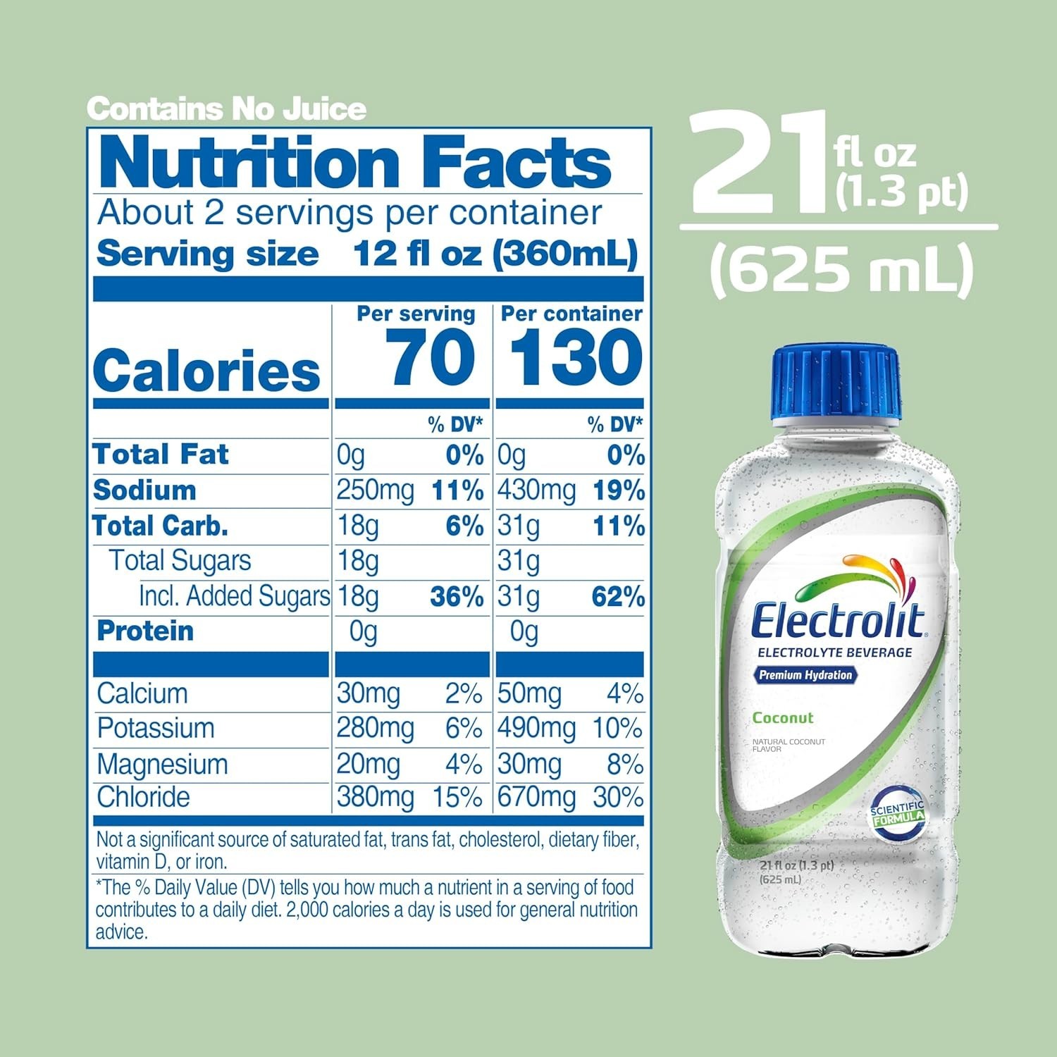 21 Fl Oz Coconut Electrolyte Beverage – Pack of 12 for Rapid Hydration Solutions