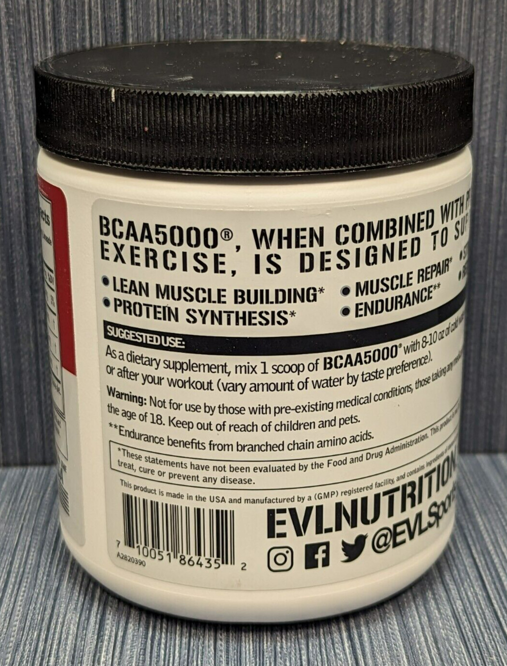 EVLution Nutrition EVL-86435 BCAA5000, Cherry Limeade, 8.78 oz (249 g)
