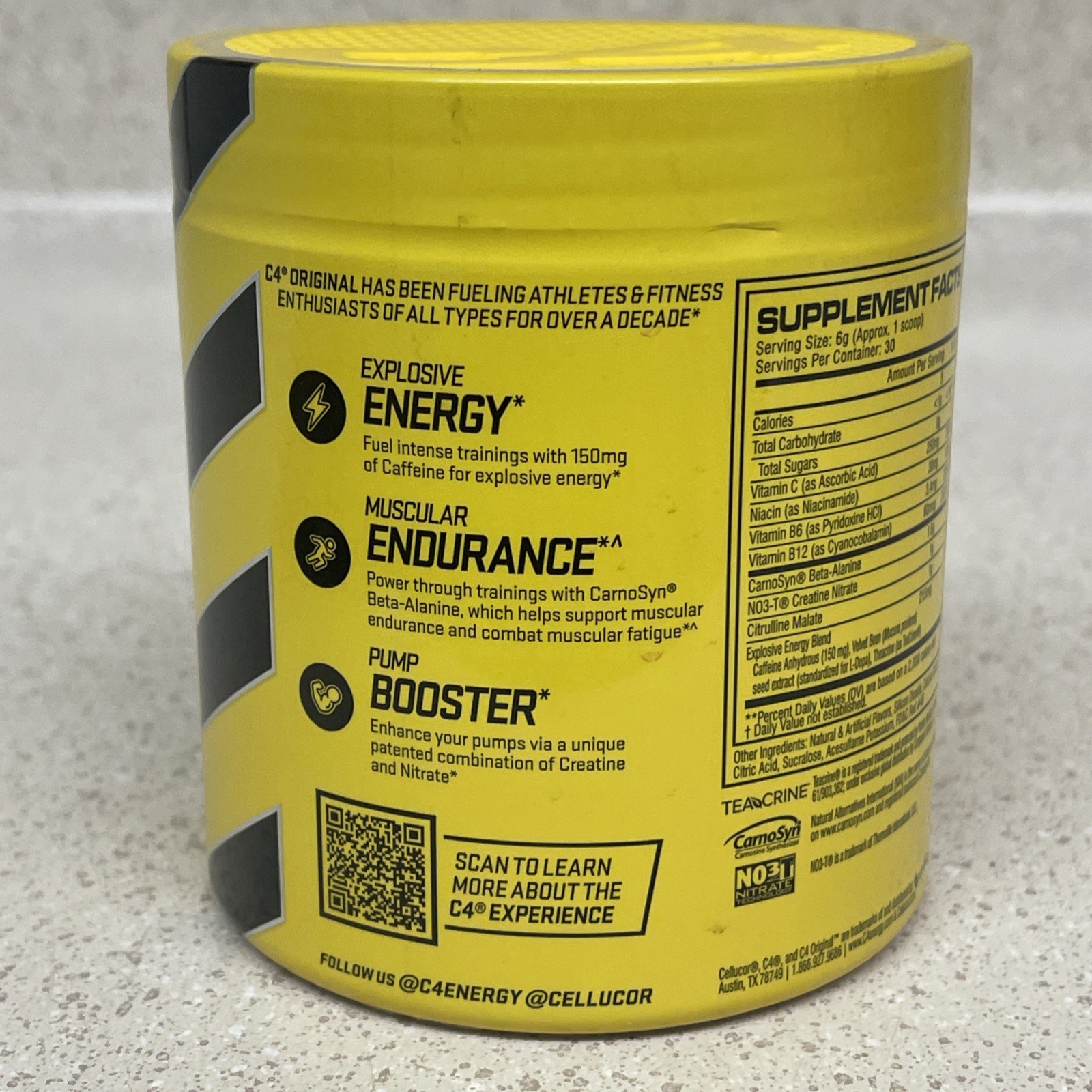 C4® Original, Pre-Workout, Fruit Punch, 12.7 oz (360 g) Exp 10/2026