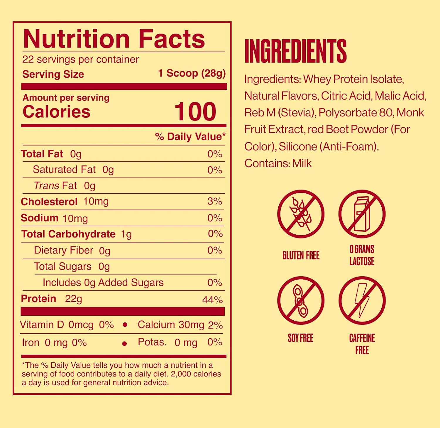 Clear Whey Isolate Protein Powder, Strawberry Lemonade – 22 Servings, 22G Pro…