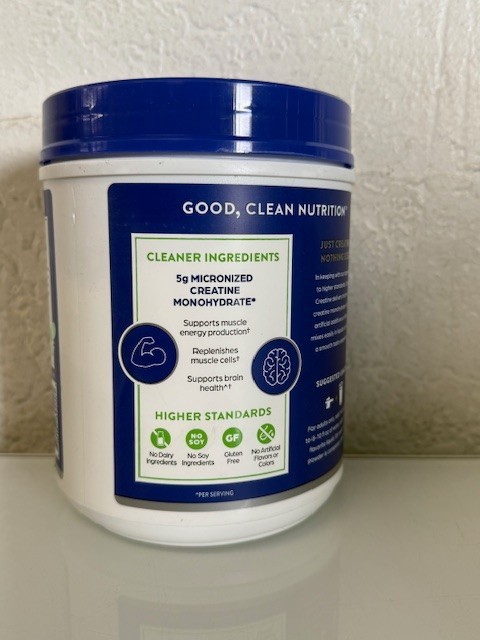 Orgain Creatine Micronized Ceratine Monohydrate Unflavored, 1.48 LB Exp 10/2027