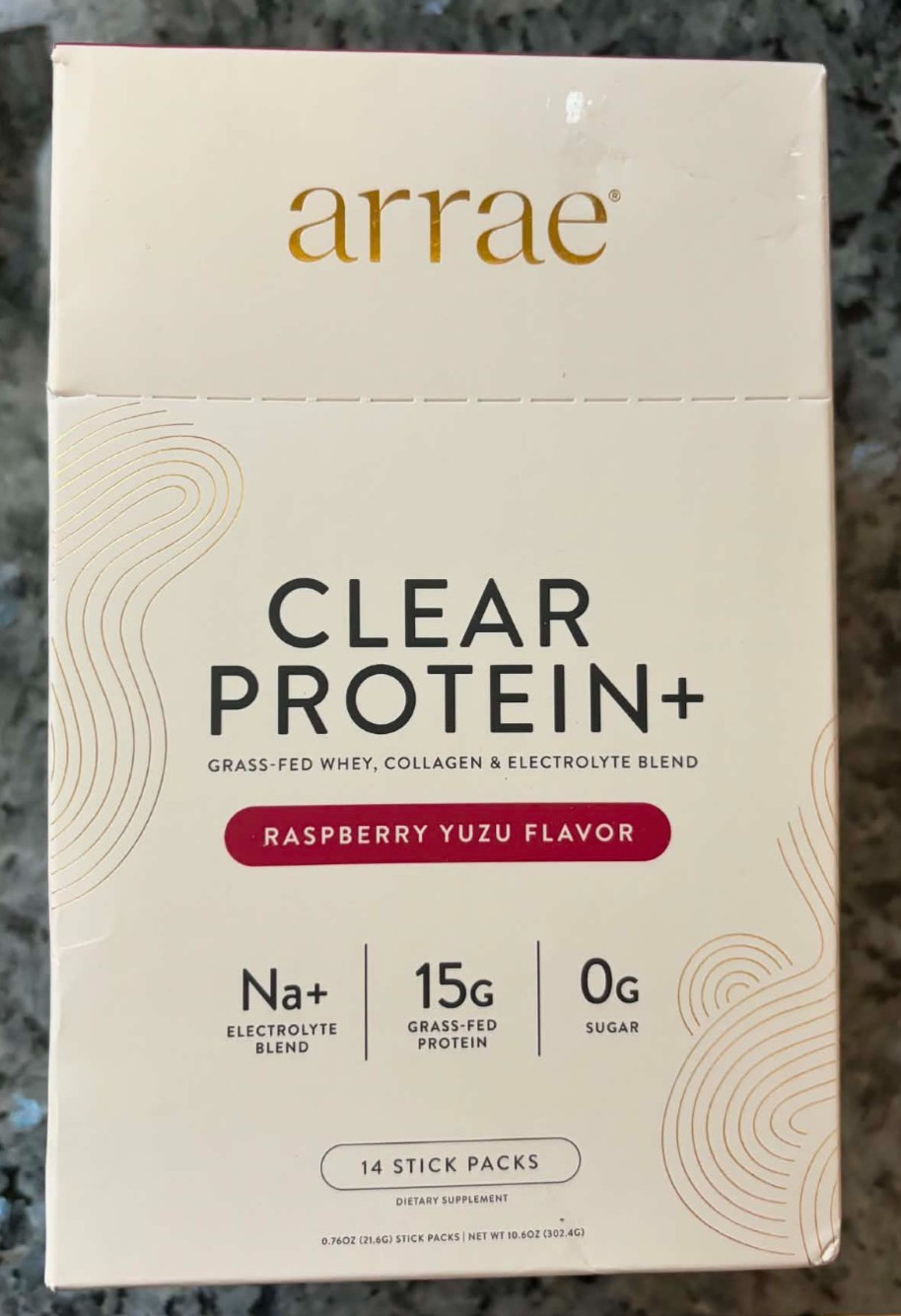 arrae Clear Protein+ Raspberry Yuzu Flavor 14 Stick Packs EXP 07/2027