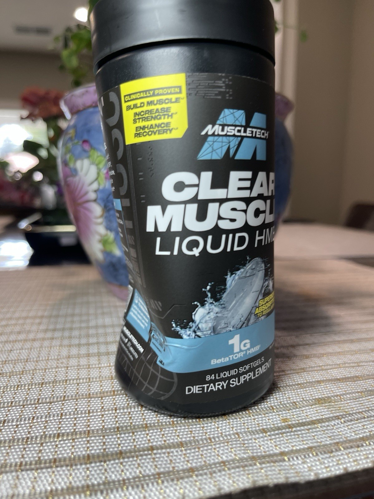 MuscleTech Clear Muscle Liquid HMB 1000mg BetaTOR 84 Softgels Muscle Recovery