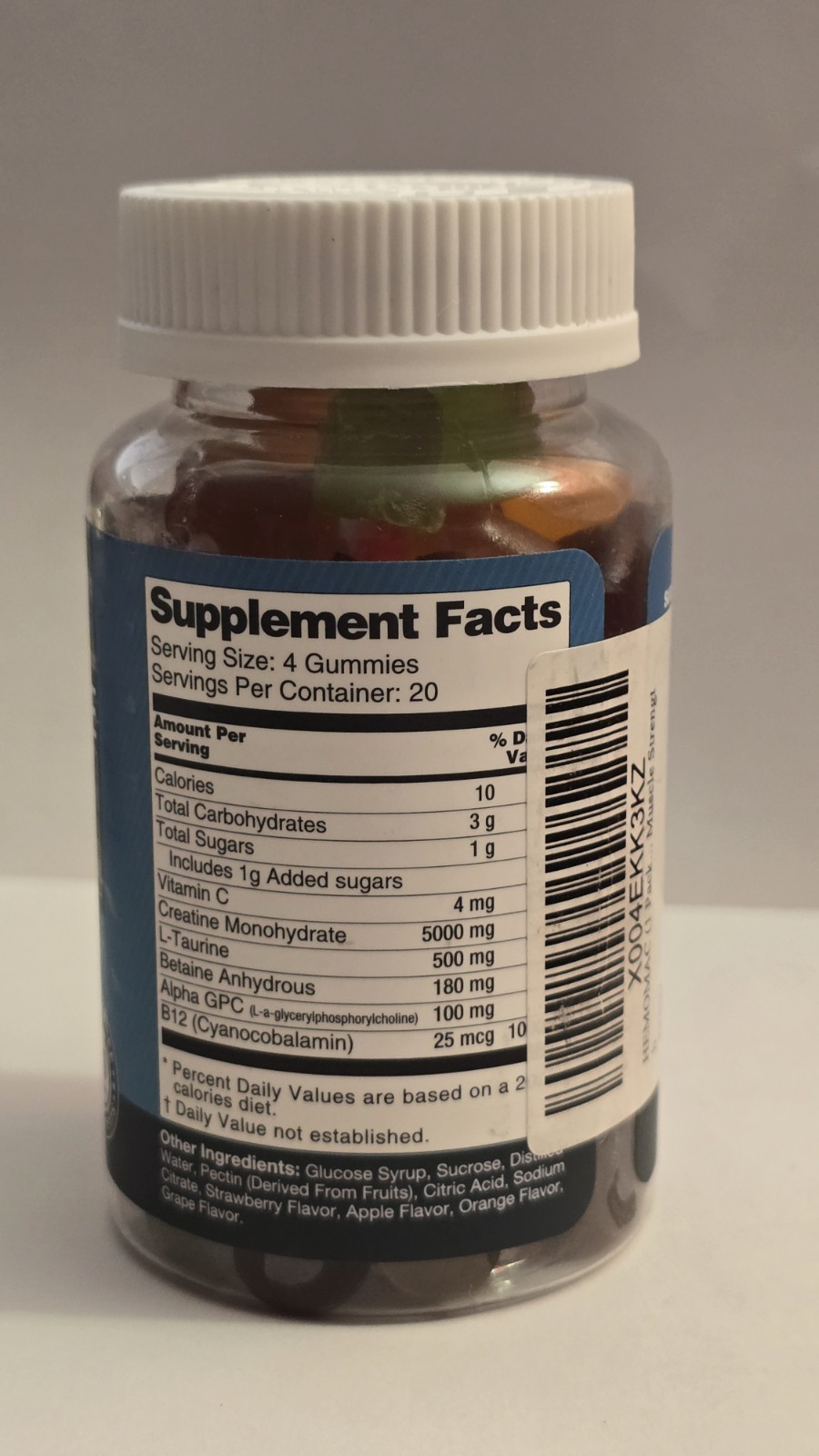 Hemomac Creatine Monohydrate Gummies Vitamin B12 L-Taurine 80 count exp: 11/2026