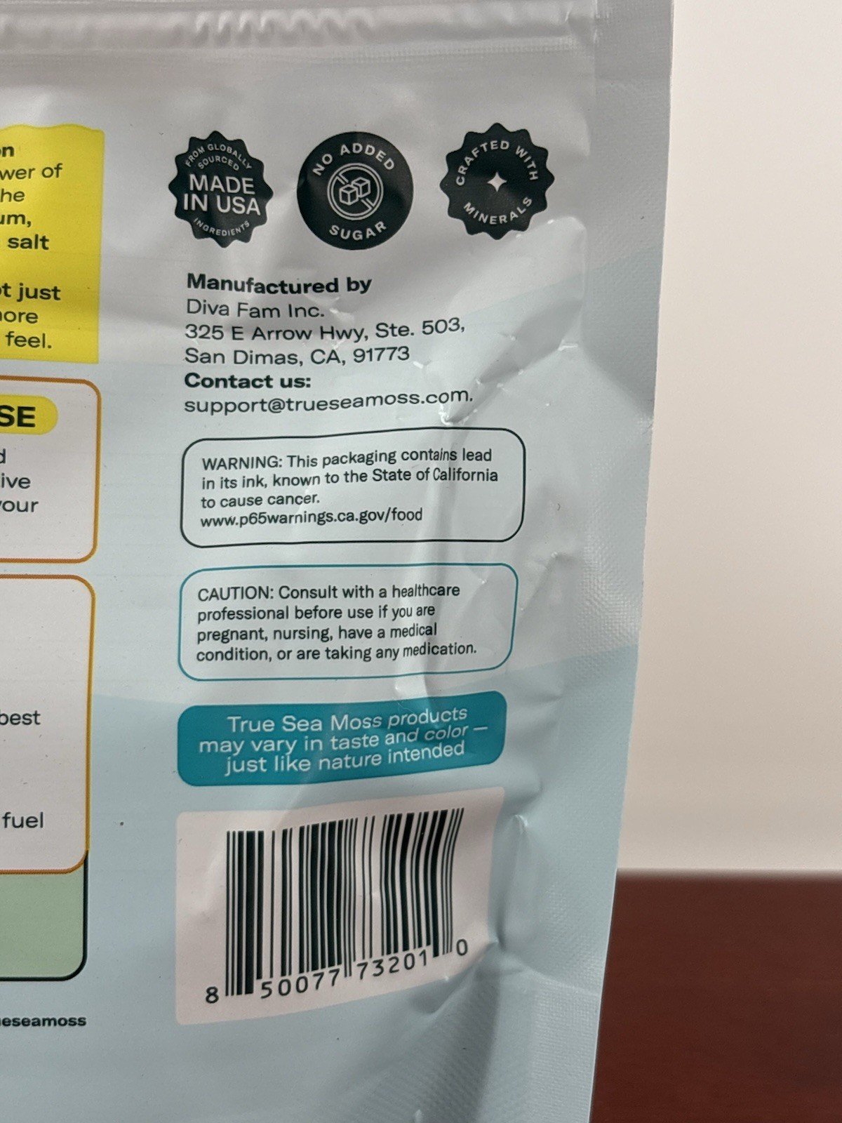 True Sea Moss Electrolytes Powder 15 Stickpacks Mango & Pineapple 0g Sugar