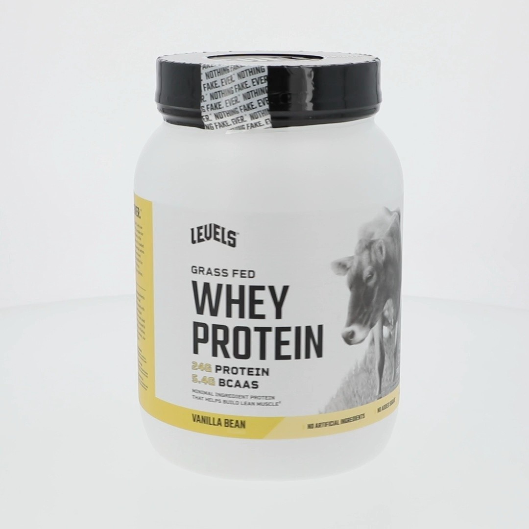 Grass Fed Whey Protein Powder-No Artificials-24G of Protein-Vanilla Bean, 1.48LB