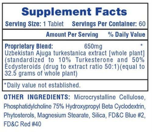 Hi-Tech Pharmaceuticals Turkesterone 650 60ct 100% AUTHENTIC!