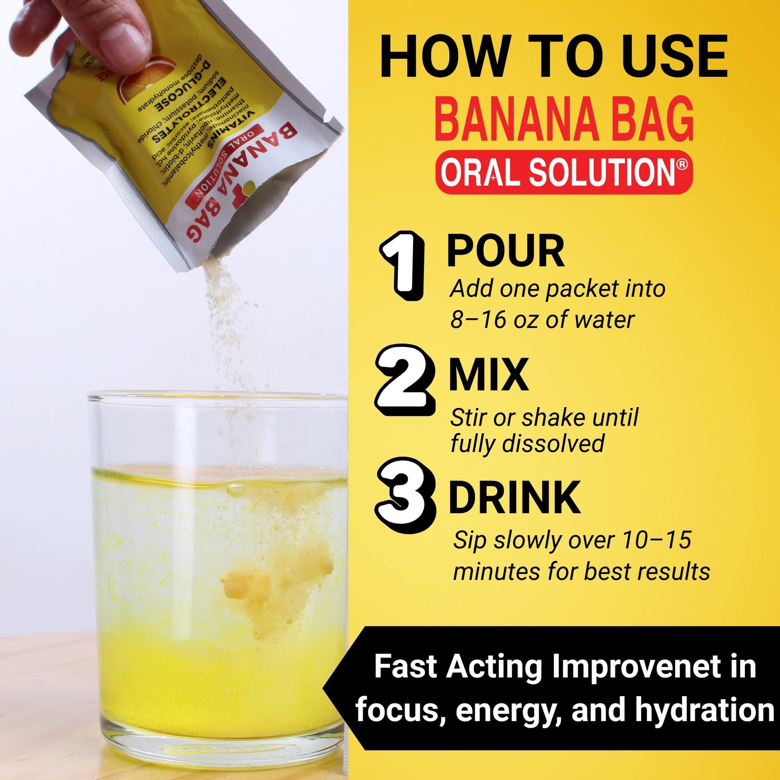 Banana Bag Oral Solution Packets Variety Pack 6Pk A Refreshing Blend Of