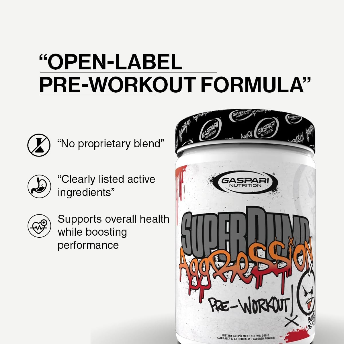 Pre-Workout Supplement for Energy, Focus & Endurance – Creatine & Caffeine, 40 S