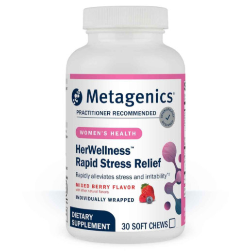 Metagenics Women’s Health Her Wellness Rapid Stress Relief Mixed Berry Flavor 30