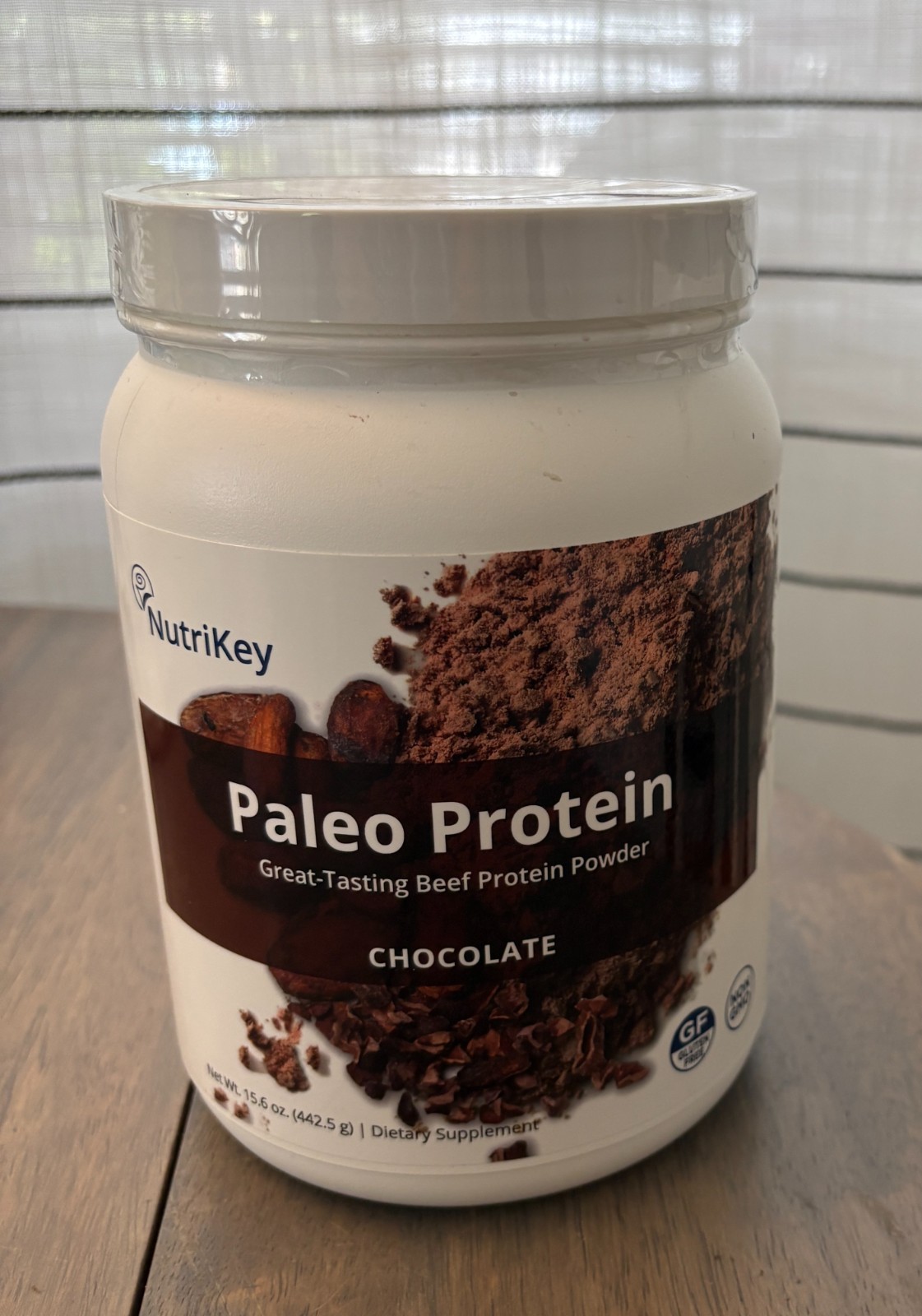 Nutrikey Paleo Protein- Beef Protein Powder, Chocolate, 15.6oz, Brand New Sealed