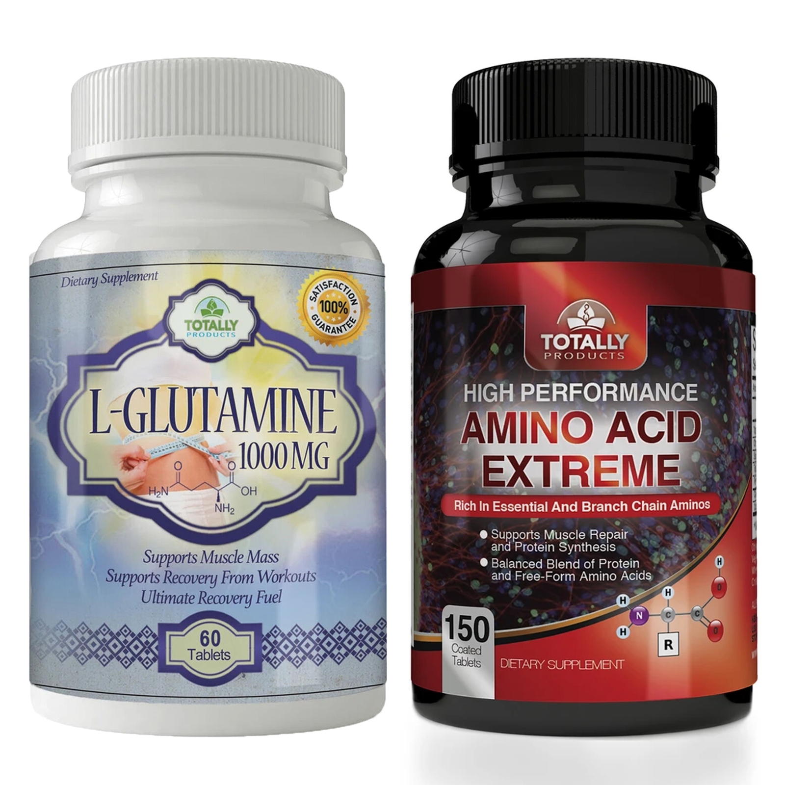 L-Glutamine 1000mg Muscle Mass Tablets Amino Acid Extreme Combo Pills Free Ship