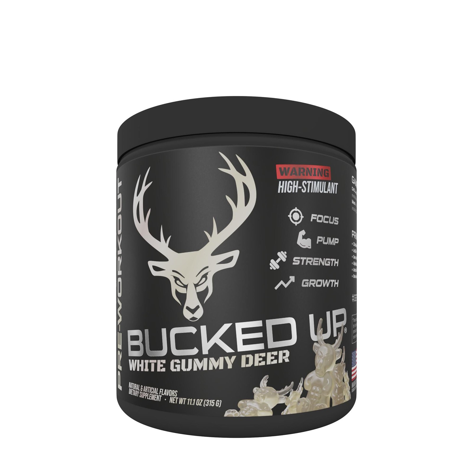 High Stimulant Pre-Workout – White Gummy Deer (30 Servings)