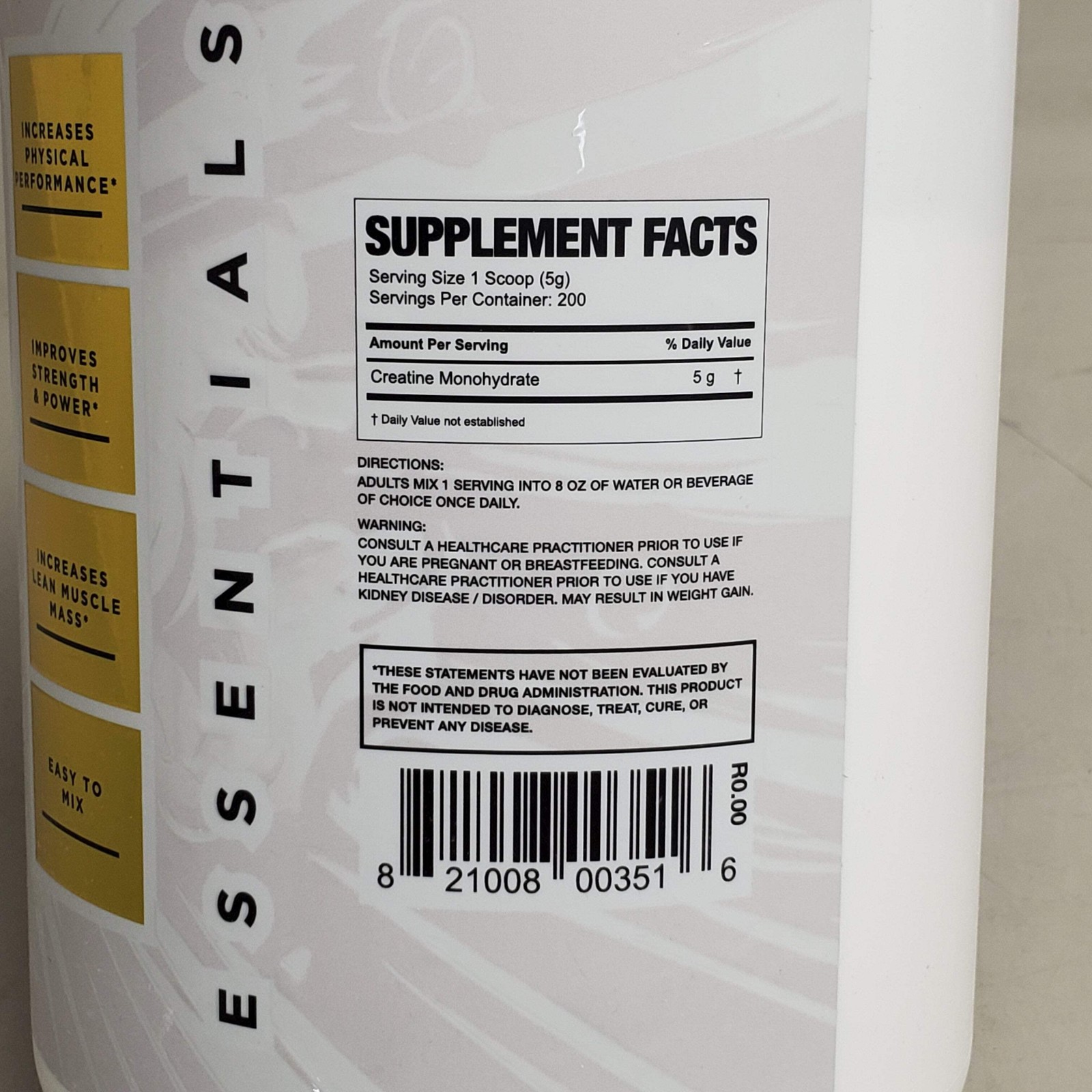 MAGNUM Creatine 100 Pure & Micronized Monohydrate 200 Serv 35.2 oz BB 04/27