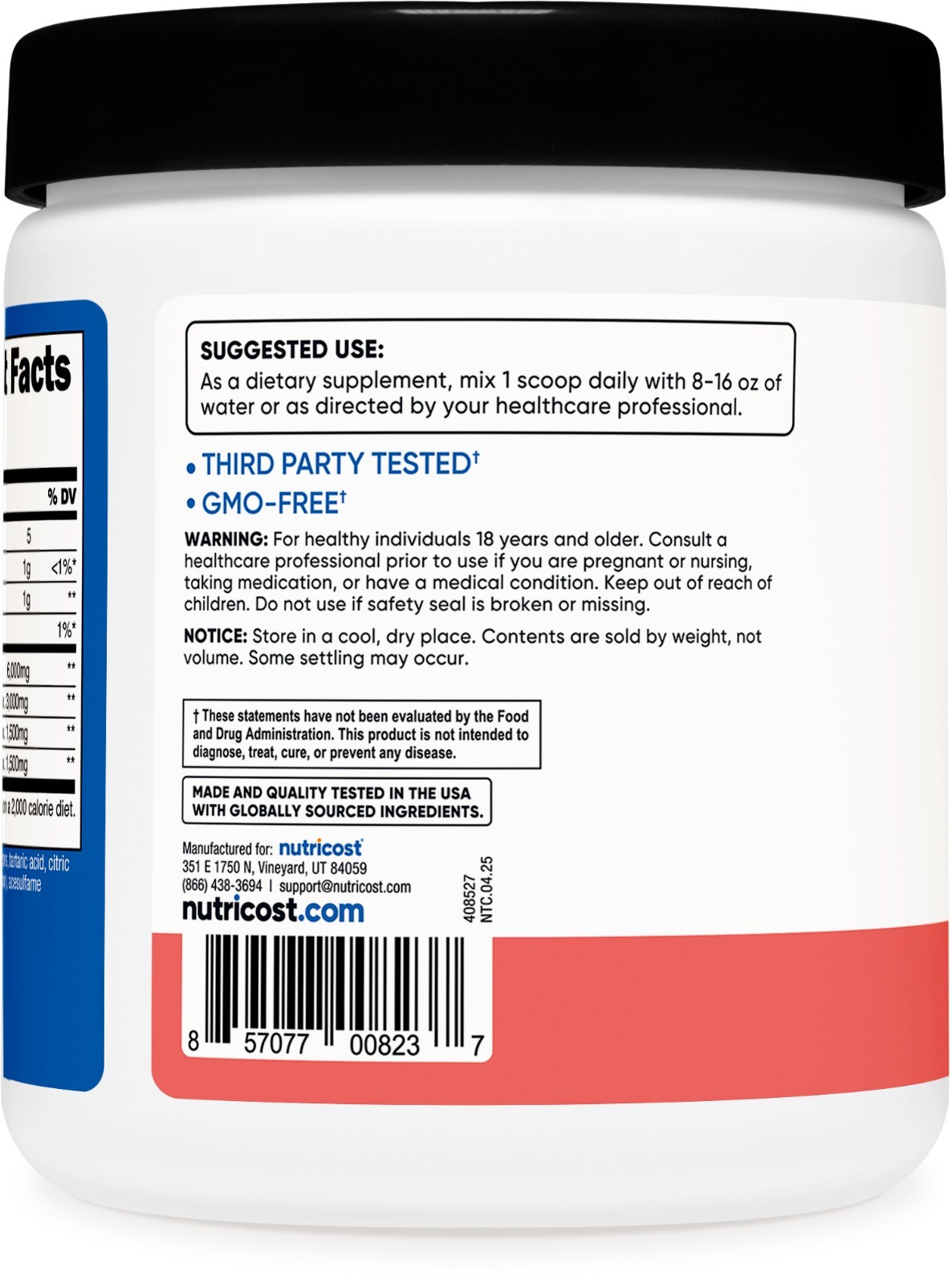 Nutricost BCAA 2:1:1 Powder (Watermelon) 30 Servings – 6G Per Serving