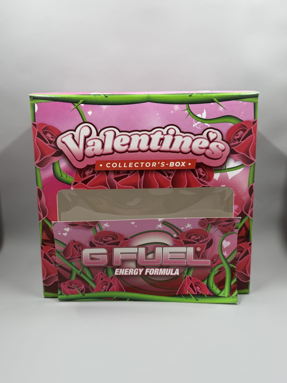 Gfuel Valentine’s Day Empty Collector’s Box and Sticker