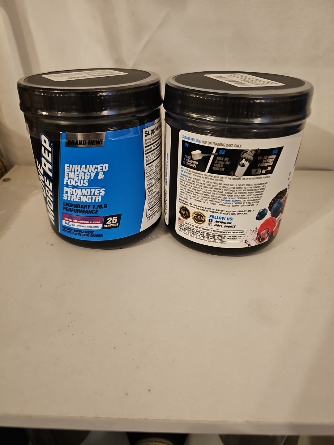 2 PACK -BPI Sports ONE MORE REP Berry Splash Legendary 1.M.R – 25 Serv EXP: 5/27