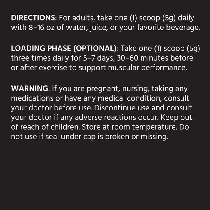 200 Mesh Micronized Creatine – 5g per Serving, Non-GMO, Rapid Absorption