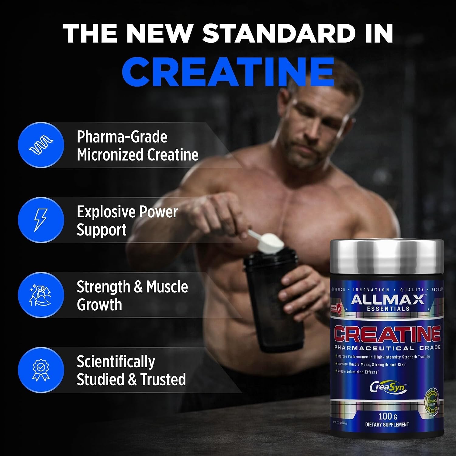 Creatine Monohydrate Powder (100g) – Clean, Unflavored Supplement for Workouts