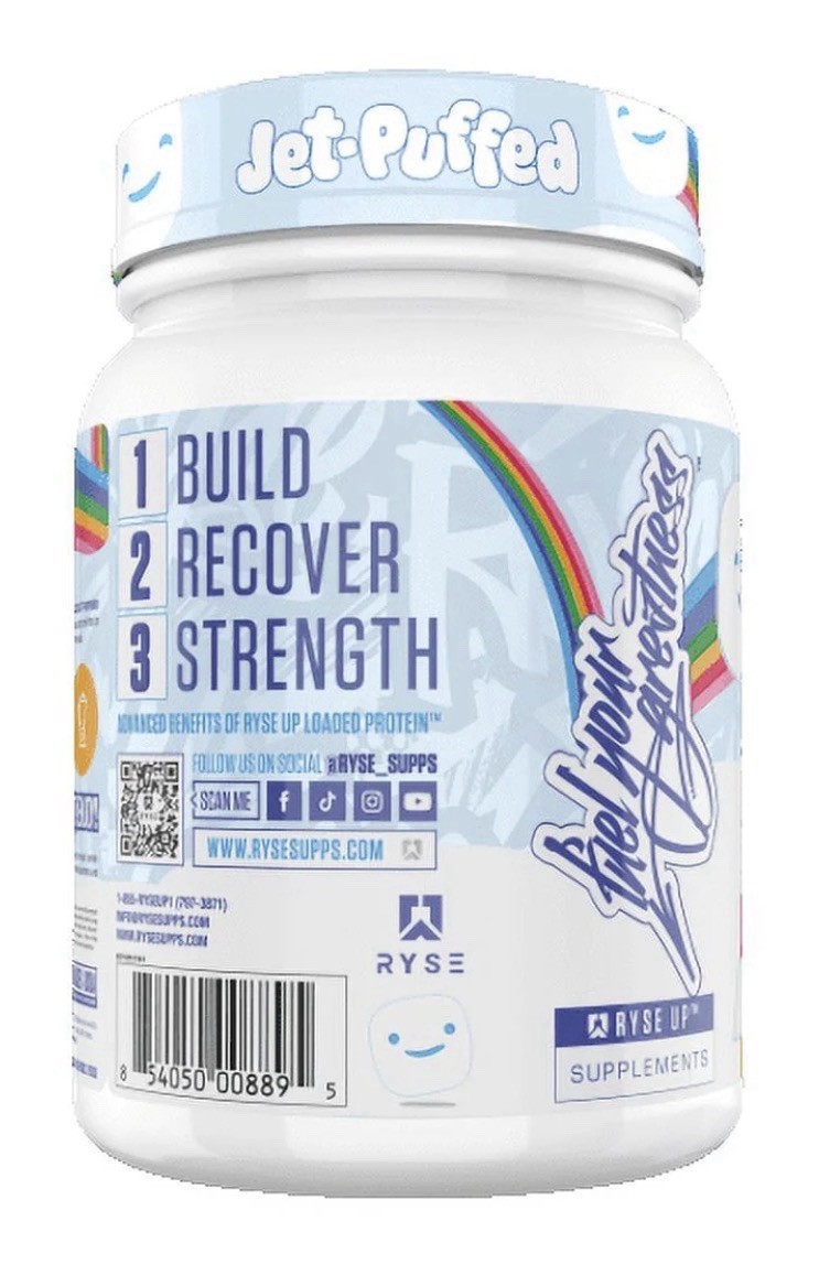 RYSE High Protein Marshmallow Flavor Powder 678g Whey MCTs 20 Servings