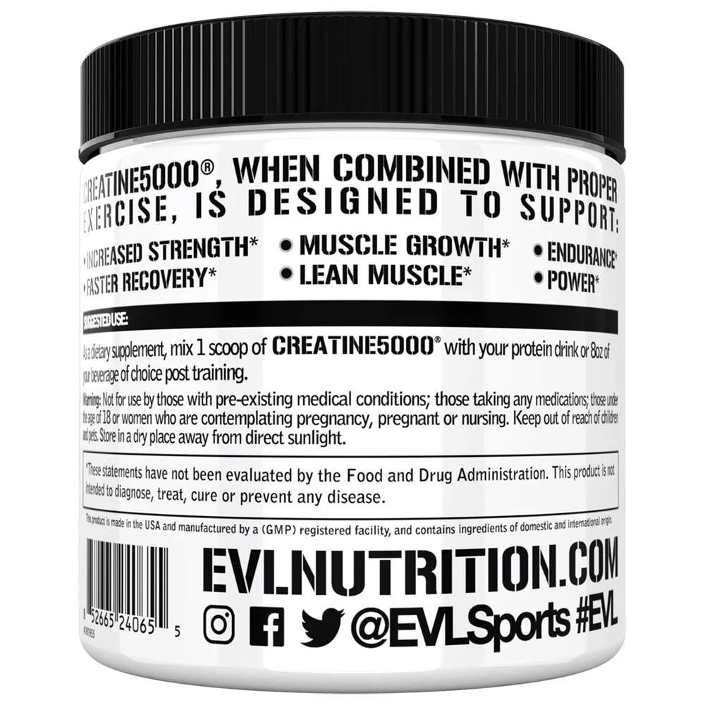 Creatine 5000 – Supports Faster Recovery, Lean Muscle Growth & Performance – Pre