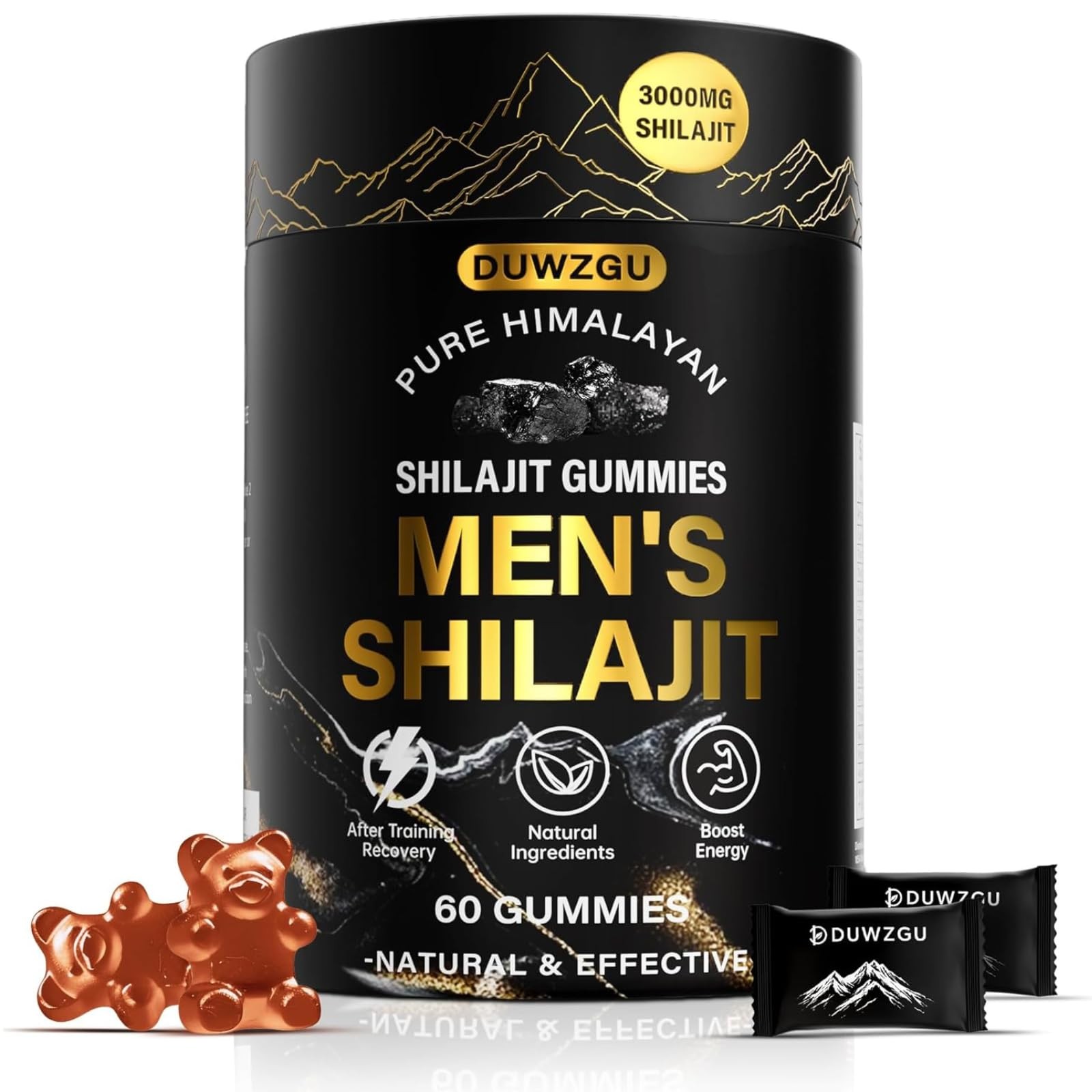 Himalayan Shilajit Gummies for Men & Women –100% Natural Organic Gold Gummies…