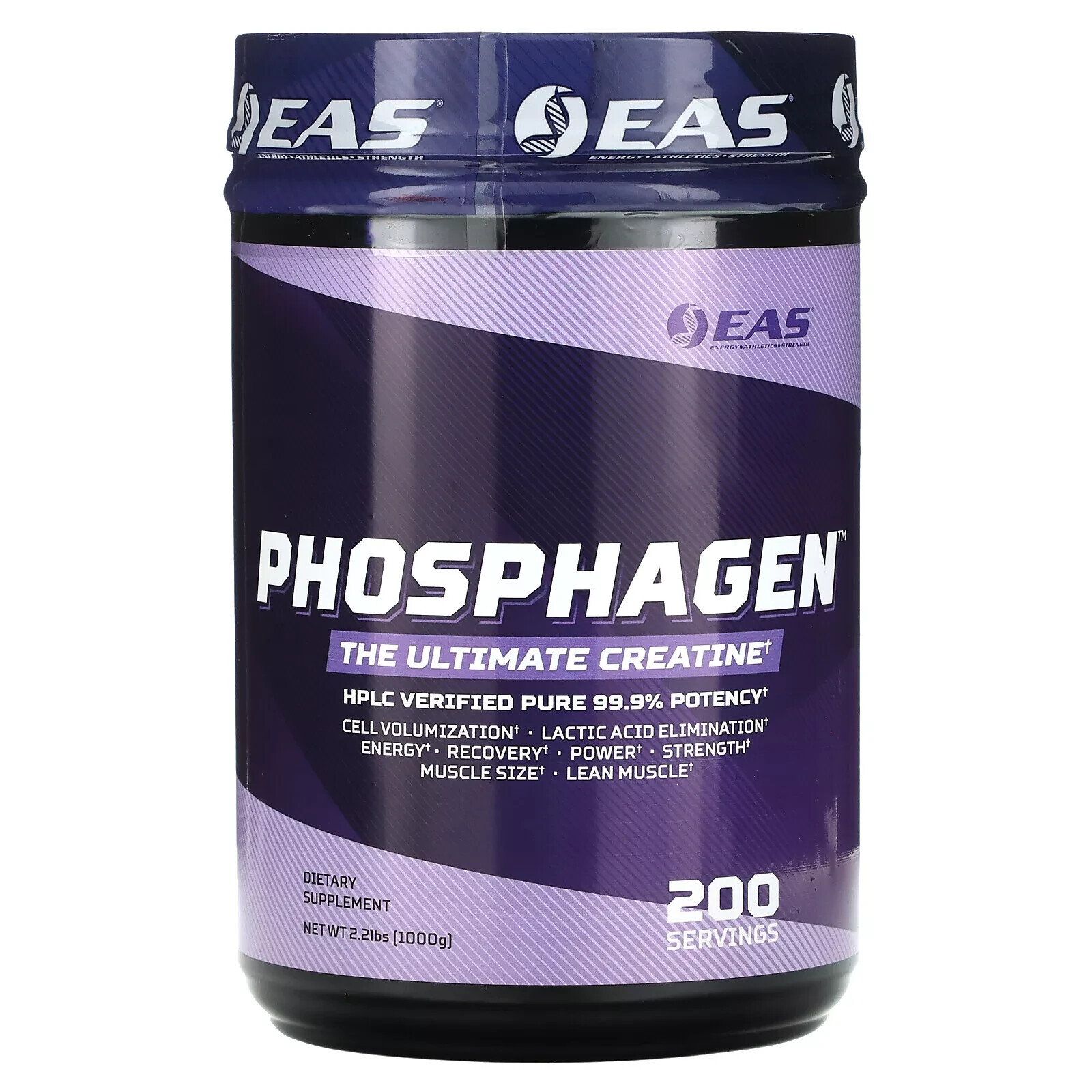 EAS Phosphagen Ultimate Creatine Monohydrate 99.9% Pure 200svg Unflavored New