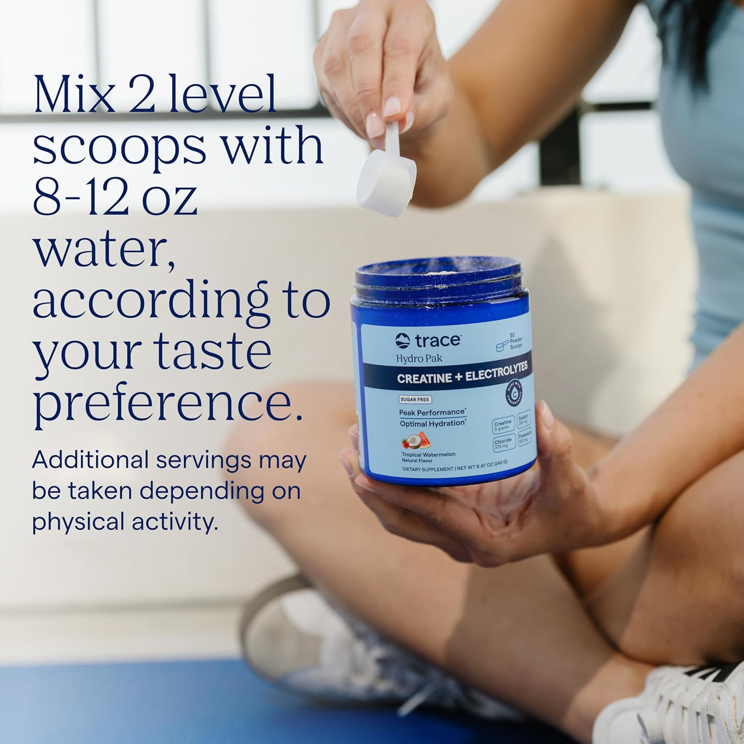 Creatine + Electrolytes Powder – Creatine and Mineral Hydro Pak Supports Hydrati