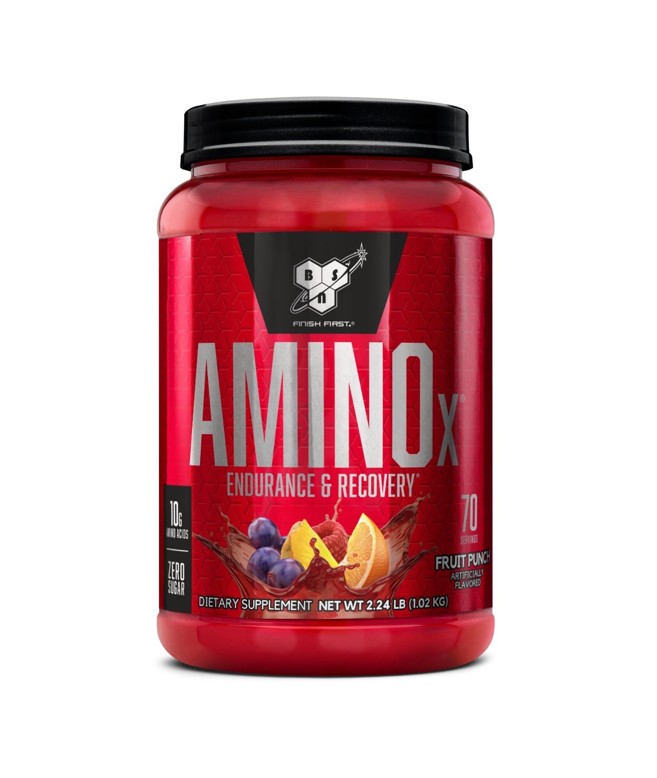 Amino X Recovery Powder – 70 Servings, 10g BCAAs, Zero Sugar, Keto Friendly, Fru