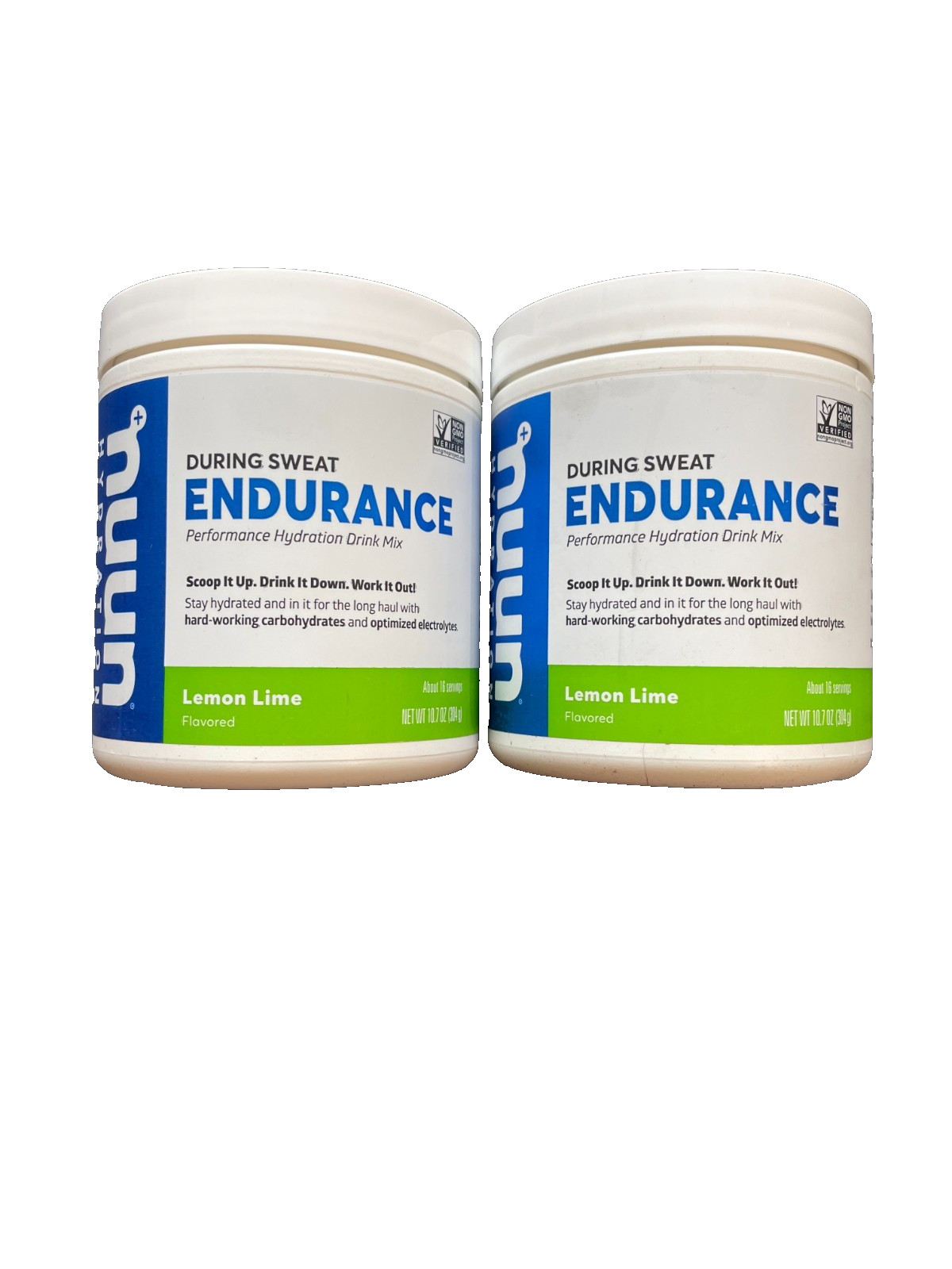 2x Nuun Endurance Performance Hydration Drink Mix Lemon Lime 16 Servings 10.7 oz