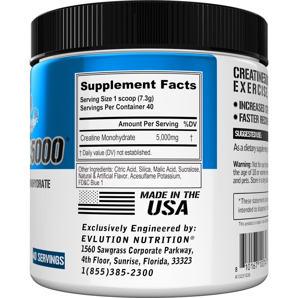 Creatine 5000 – Supports Faster Recovery, Lean Muscle Growth & Performance – Pre