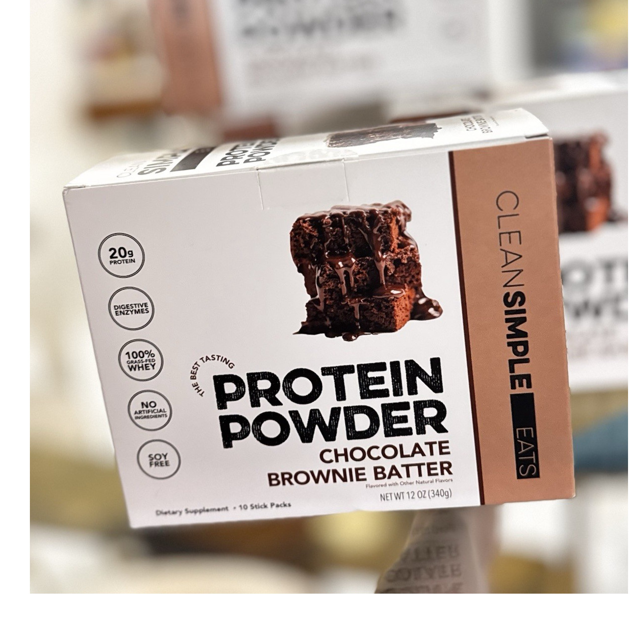 Clean Simple Eats Protein Powder Chocolate Brownie Batter 12oz