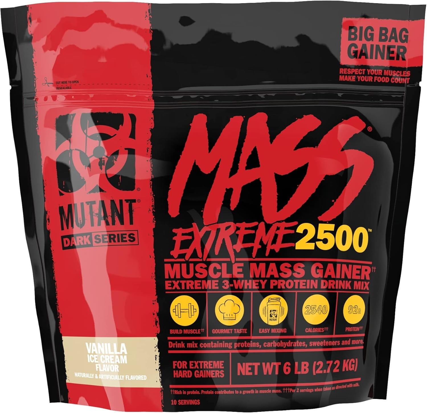 Mutant Mass Extreme Gainer – Whey Protein Powder – Build Muscle Size and Strengt