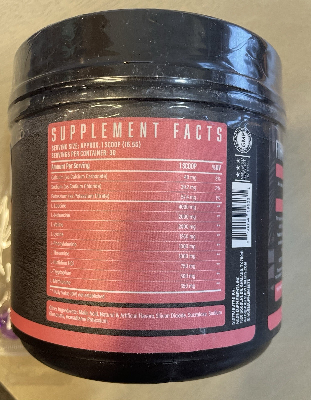 Box of 6 cans Huge Supplements EAA Essential Amino Acids Powder _Sealed