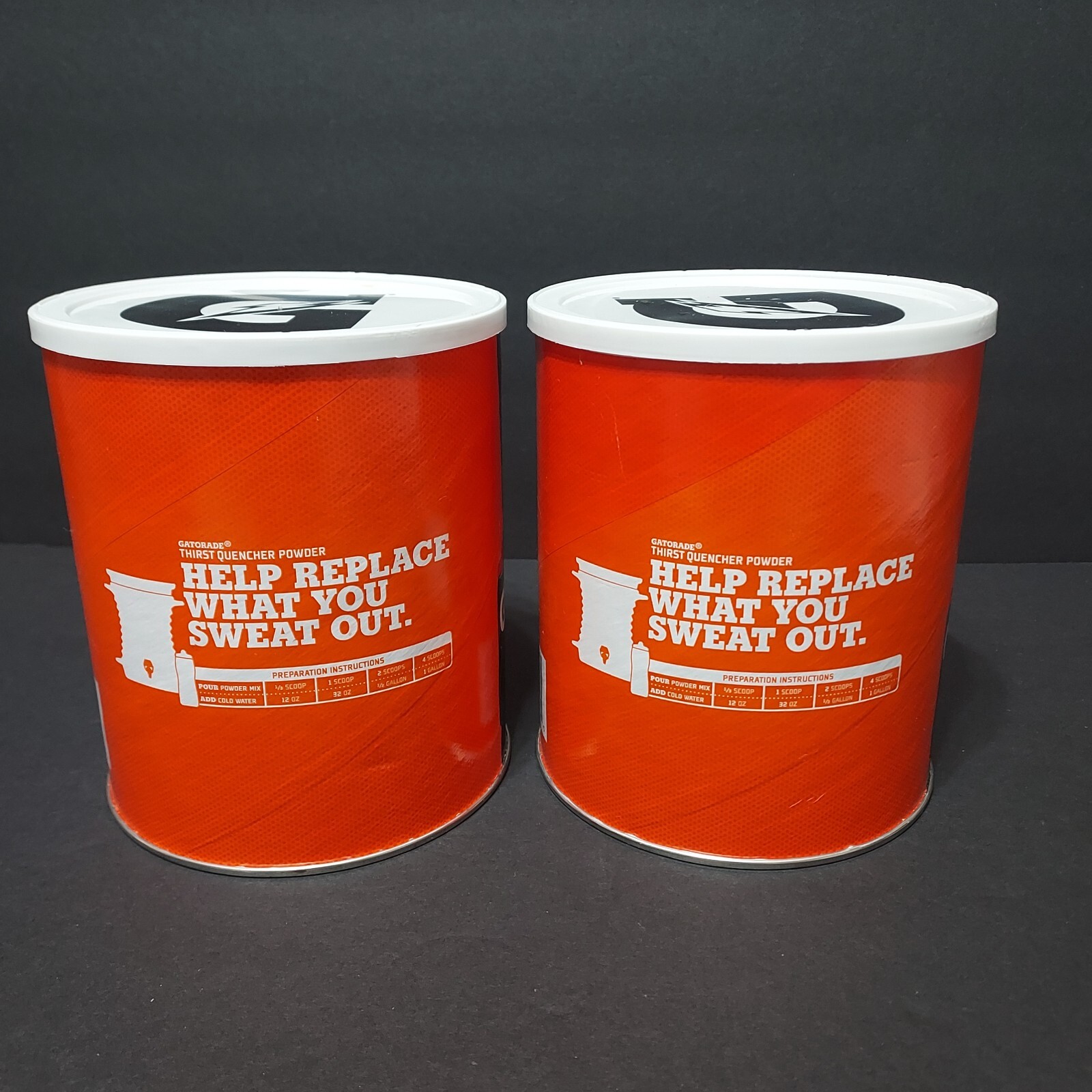 Lot of 2 Gatorade Fruit Punch Thirst Quencher Sports Drink Mix Powder, 50 oz.