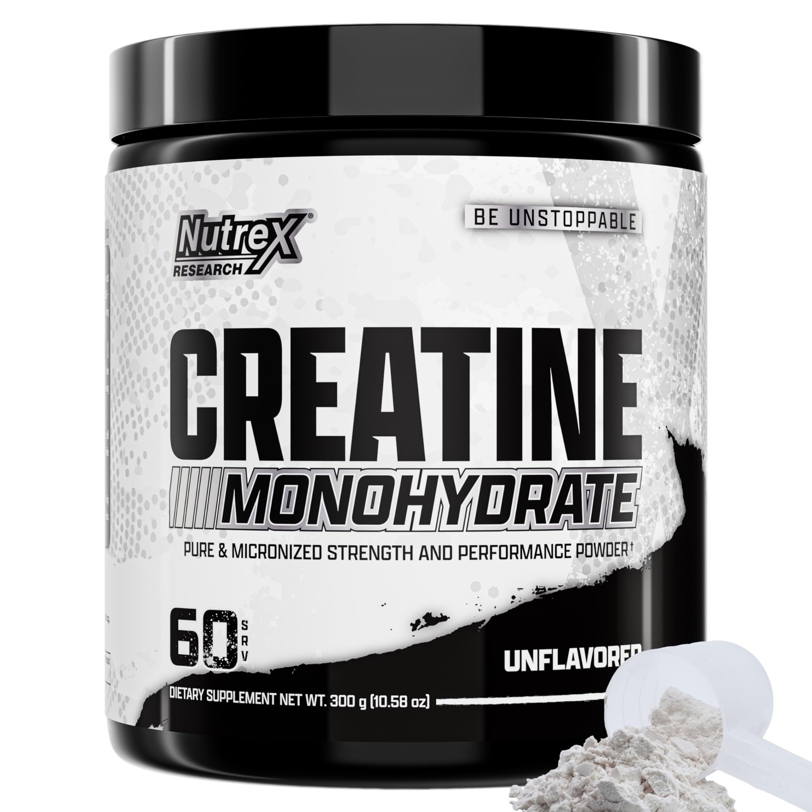 Nutrex Research Creatine Monohydrate 60 Servings (Pack of 1), Unflavored
