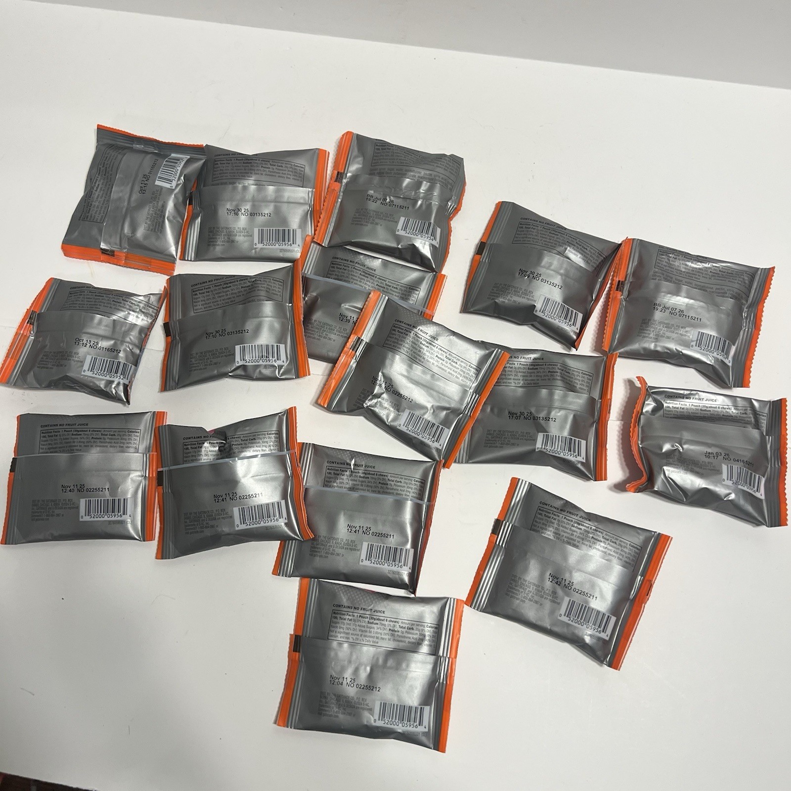Lot Of 16 Gatorade Chews