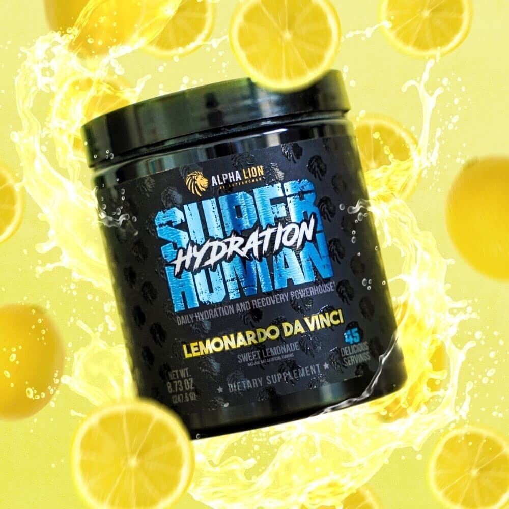 Alpha Lion Super Human Hydration Recovery & Hydration 45 Servings Lemonardo New